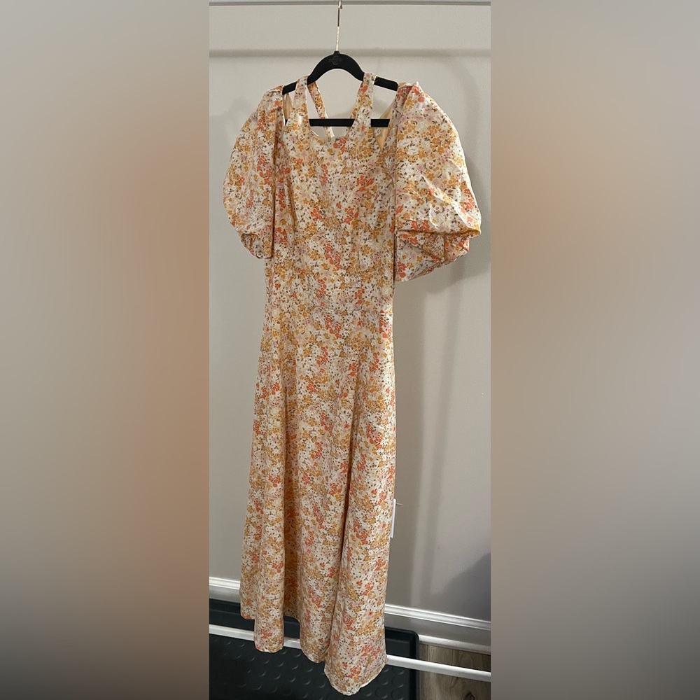 Floral Puff Sleeve Dress
